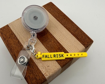 Fall Risk charm - Funny nursing badge reels
