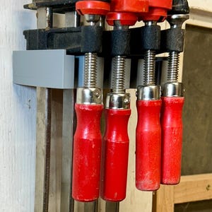 Bessey F-Style Bar Clamp Holder | 3D-Printed Clamp Storage Rack