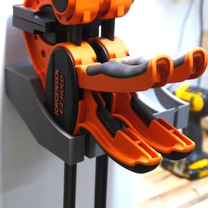 Jorgensen E-Z Hold Trigger Clamp Rack | 3D-Printed Wall Clamp Organizer
