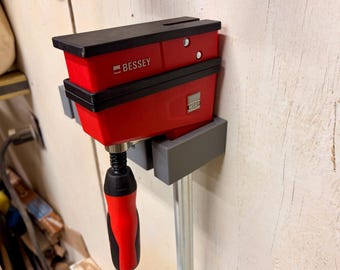 Bessey K clamp Wall mounted clamp rack organization system