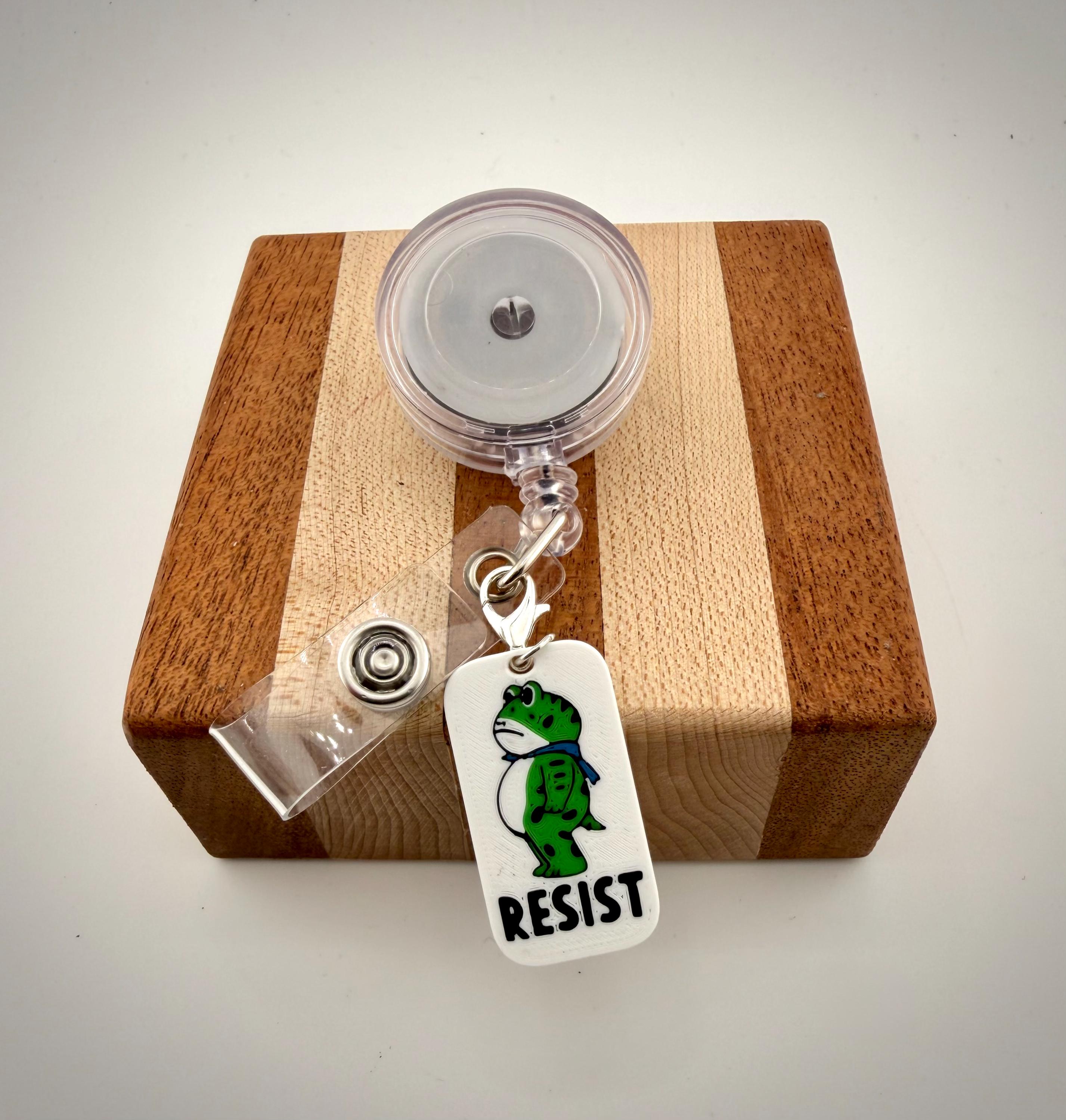 Portland Charm Portland Frog Resist Charm - 3d Printed - Anti-ice Pin, Protest - Etsy