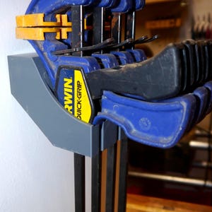 Irwin Quick-Grip Clamp Rack | 3D-Printed Wall Mount Clamp Organizer