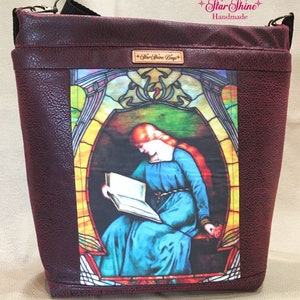 Mary Magdalene Medium Tote, Faux Leather, Shoulder Handbag