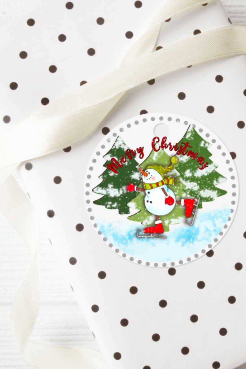 Jolly Christmas Gift Tag Gnome Printable Cozy Christmas - Etsy