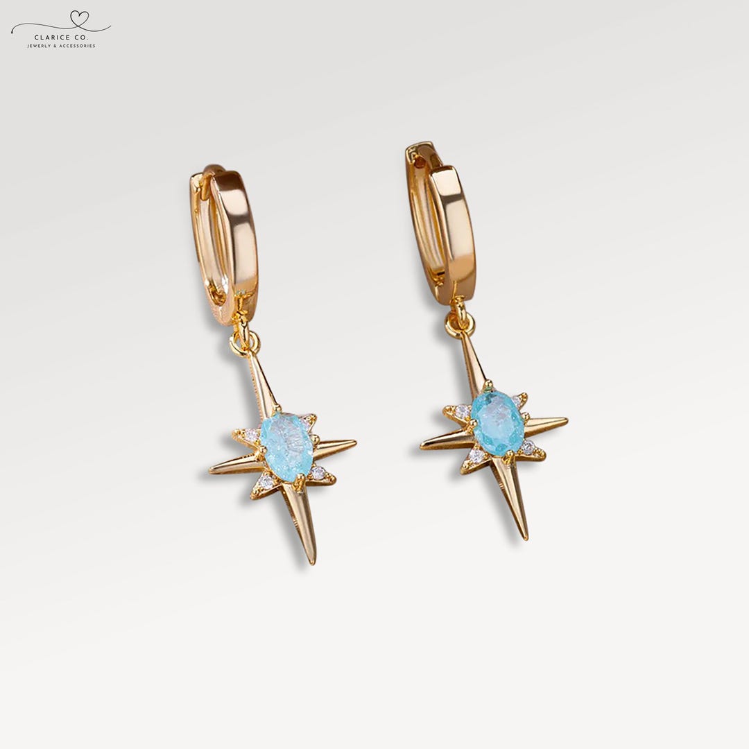 North Star Drop Earrings main image 1