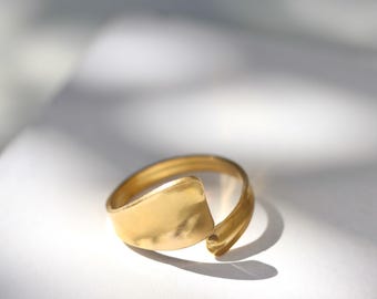 Modern Adjustable Open Ring • Unique Geometric Ring • Aesthetic Ring • Gold Ring • Silver Ring • Statement Ring • Gift for Her • ByClariceCo