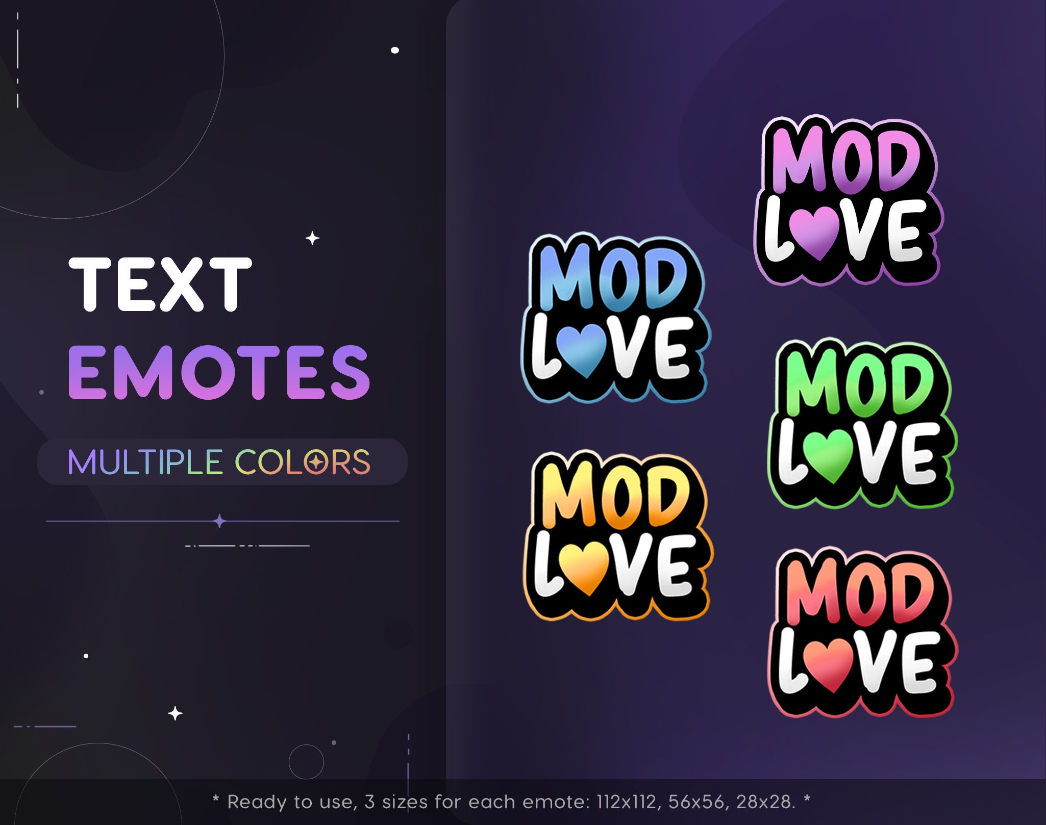 Bubble Mod Love Twitch Emote Mod Love Text Discord Emote -  Israel