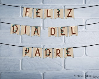 Feliz Dia Del Padre banner | Spanish Father's Day Decor | Instant Download