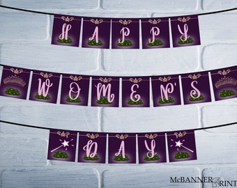 Floral Happy Women's Day Printable Banner (PDF)