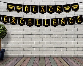 Black Excellence Banner | Emancipation Day Printable (PDF)