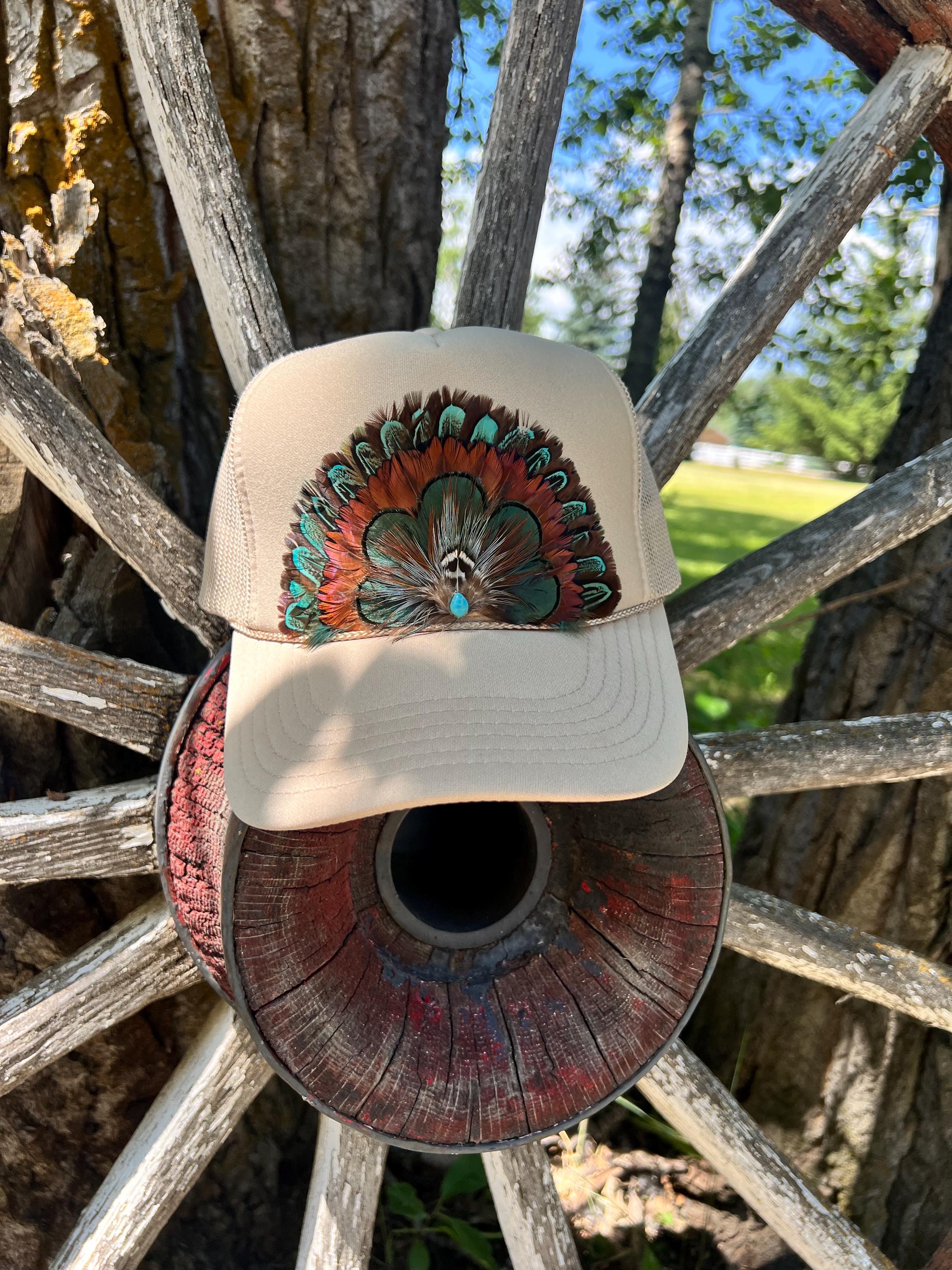 Feather Trucker Hat - Etsy