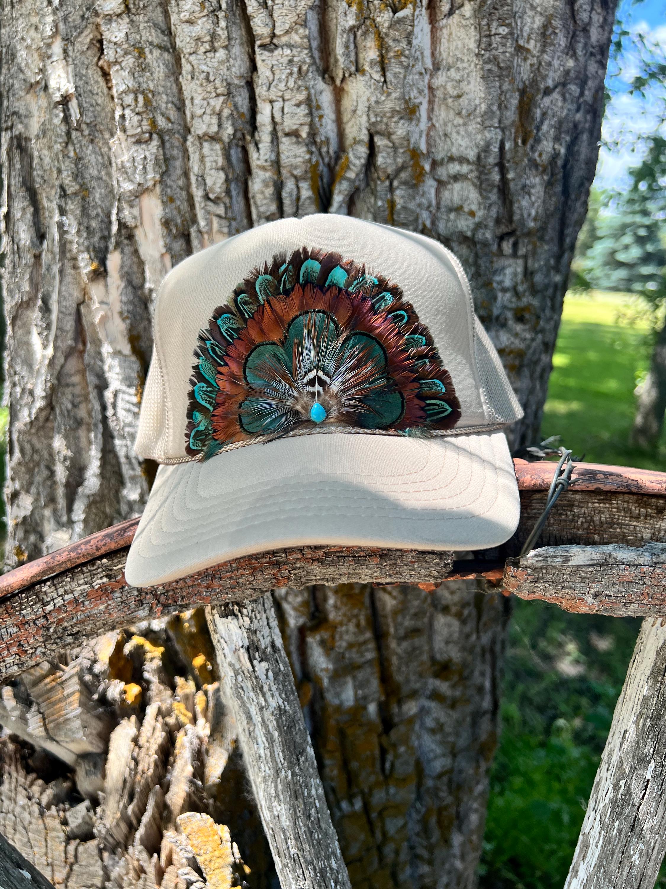 Feather Trucker Hat - Etsy