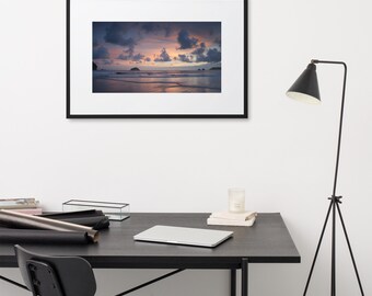 The Sun&#39;s Last Glimmer - Framed w/ Mat