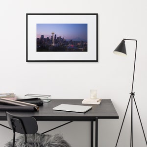 Seattle from Kerry Park - Framed w/ Mat