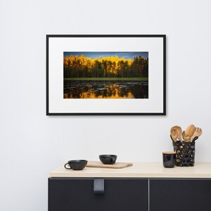 Sunset on the Lake - Framed w/ Mat