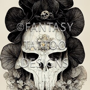 SKULL Tattoo Design Digital Download