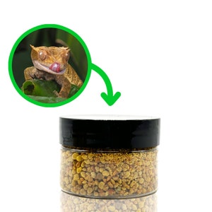 Premium Pollen Nuggets | Crested Gecko, Shrimp, Isopod Food Treats | 100% Pollen Nuggets Reusable Jar 1oz