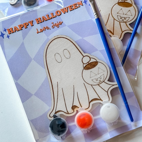 Halloween favors for classroom ghost favors for toddler non candy party favors Halloween painting kit Halloween craft for kids Halloween