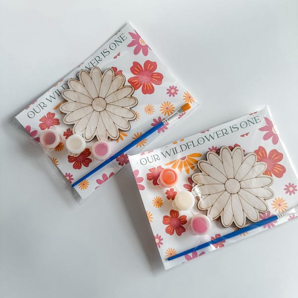wildflower party favor for toddlers wildflower one birthday favor for girls one birthday party craft toddler wildflower garden party favor