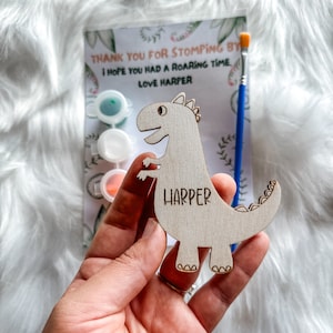 Personalized Dinosaur Party Favor for Kids paint party