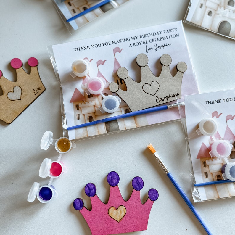 Personalized Princess party favor bags