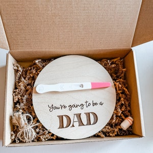 Pregnancy announcement to husband You are going to be a dad pregnancy reveal sign to husband New dad to be gift box Pregnancy reveal box