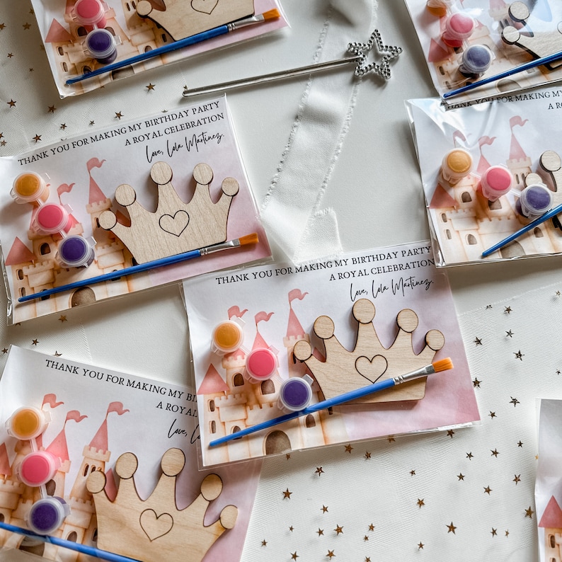 theme party favor Cinderella Party favors Prince party favors craft for kids birthday party
