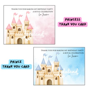 Personalized Princess party favor bags Princess theme party favor Cinderella Party favors Prince party favors craft for kids birthday party image 5