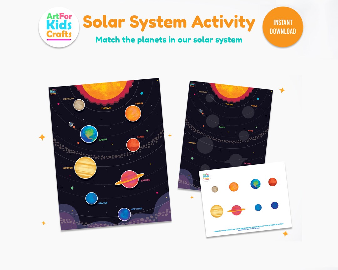 Solar System Homeschool Printable, Solar System Activity, Solar System ...
