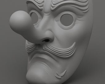 3d printed cosplay mask  | Unpainted or Custom Finish