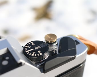 Botón disparador de latón macizo para cámaras de película - Film Champ