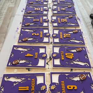 Custom Football Player Sign Team Order