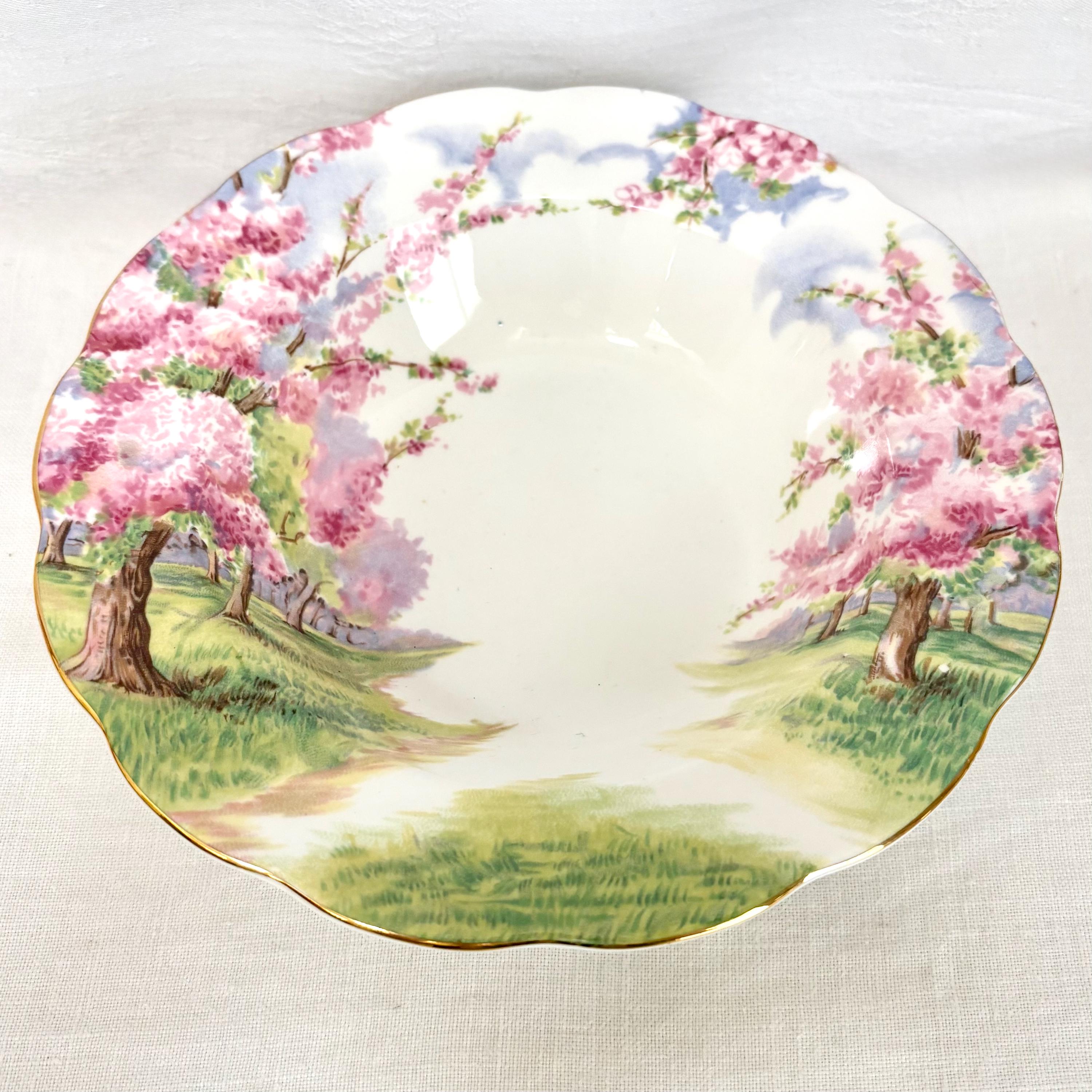 食器  ALBER Blossom Time 18 Piece Royal Albert Blossom Time Dessert Set With Large Teapot