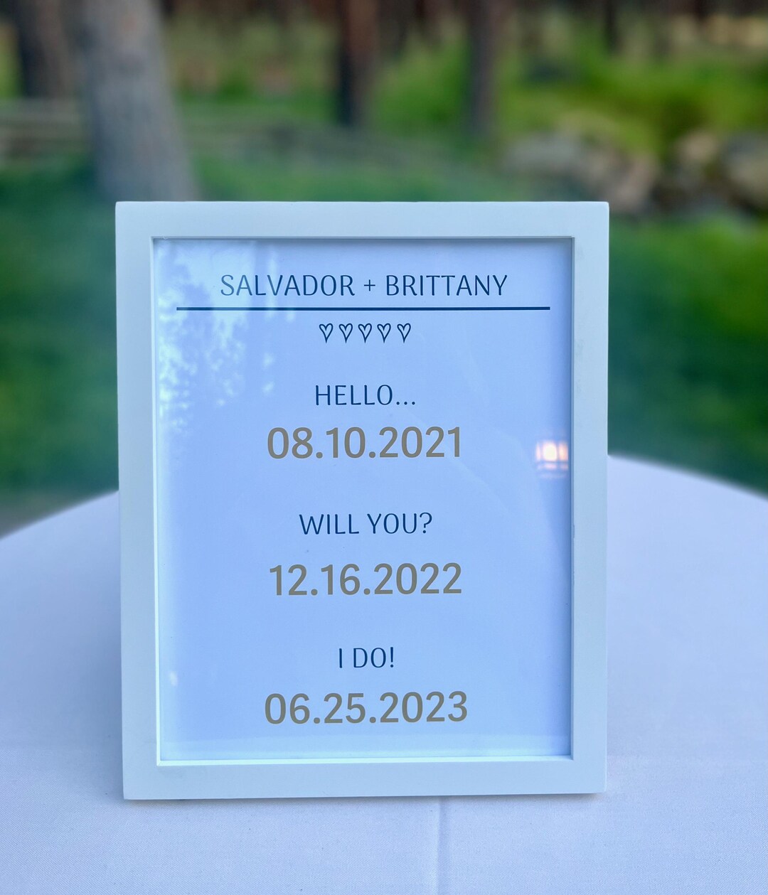 Personalized Modern Sign / Wedding Date / Engagement Sign *digital ...