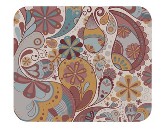 Brown Paisley Mouse Pad (Rectangle)