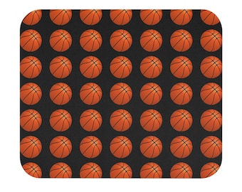 Basketballs on Black Background Mouse Pad