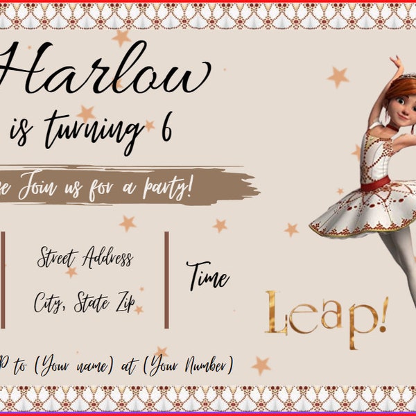 Leap Birthday Invitation