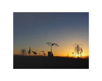 Burning Man Print | Festival Poster | Black Rock Desert |