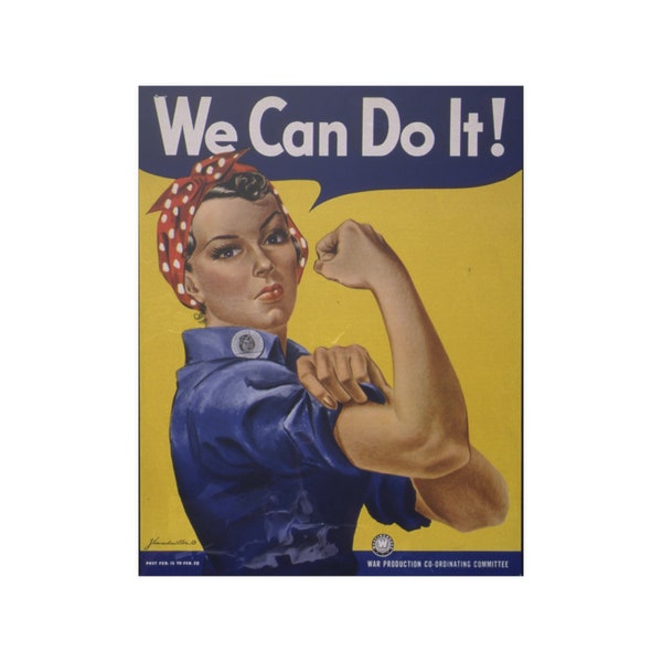 Rosie la riveteuse | Nous pouvons le faire | Imprimer | Propagande américaine de la Seconde Guerre mondiale