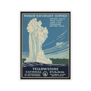 Vintage Yellowstone Sticker | Vintage National Park Stickers