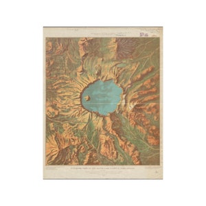 vintage Parc national de Crater Lake, Oregon | Imprimer |