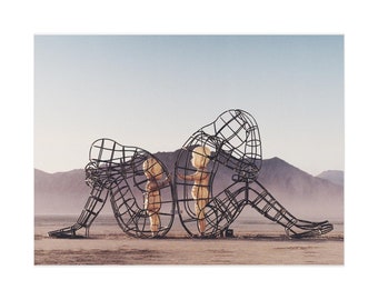 Burning Man Art Print.
