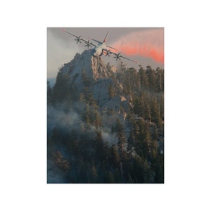 WildLand Fire Print - Retardant Drop Over Palm Springs | Print | Wildland Fire |