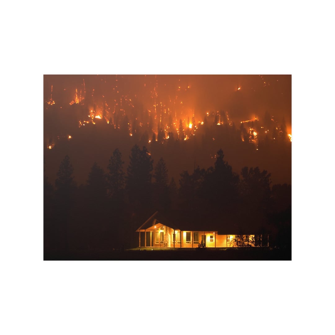 Trinity Ridge Fire |print| Pine and Featherville, Idaho, Boise National ...