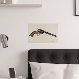 Vintage Revolver Print | 1942 | by Elizabeth Johnson. Original from The National Gallery of Art.