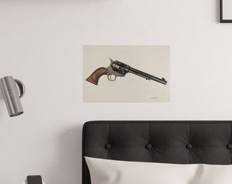 Vintage Revolver Print | 1942 | by Elizabeth Johnson. Original from The National Gallery of Art.