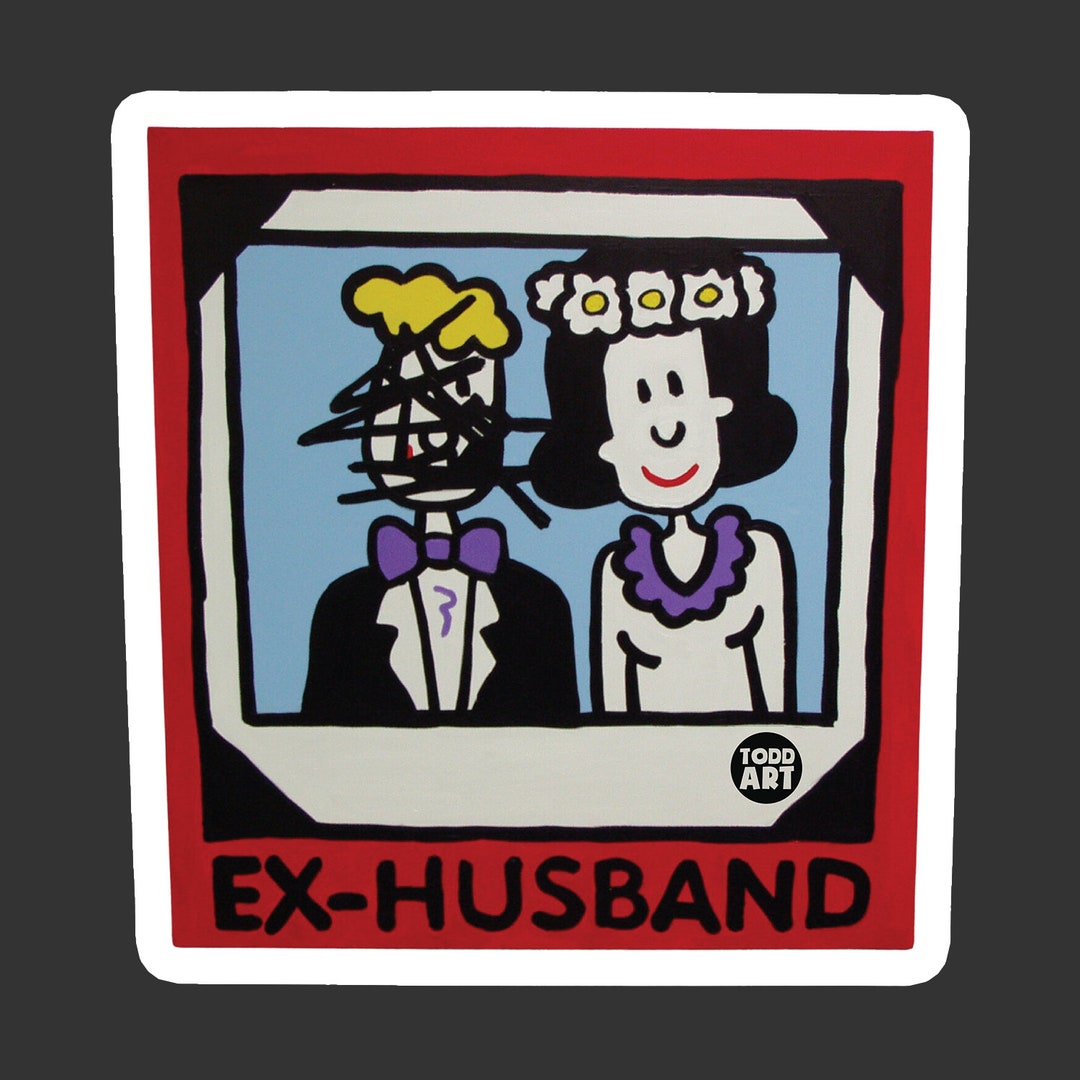 Ex-husband Vinyl STICKER Adult Humor Stickers Funny Laptop - Etsy