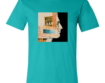 This is ARTIE SHAW by Saul Lambert (1971) Unisex Cotton Jersey Short-Sleeve T-Shirt: Vintage Classic Jazz Album Cover Retro Graphic Design