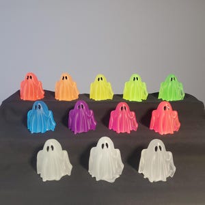 Glow in the Dark Resin Ghost | Adopt a Ghost Figurine | Spooky Halloween Decor