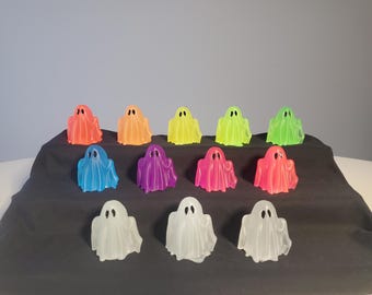 Fantôme phosphorescent en résine | Adoptez un fantôme | Décoration d'Halloween effrayante